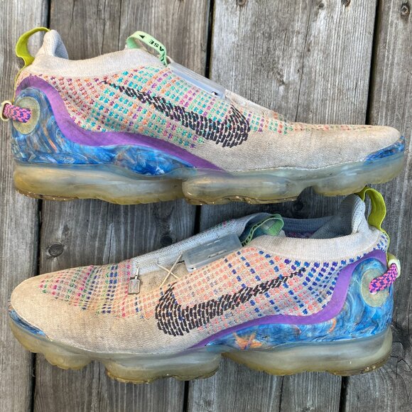 Nike Air Vapormax 2020 Pure Platinum Self Lace Shoes Size 11 - Picture 1 of 9